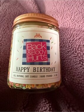Happy Birthday Soy Candle - Pink Label